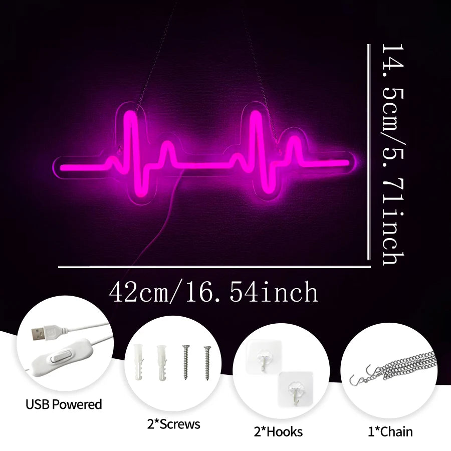 Heart Beat Glow Light